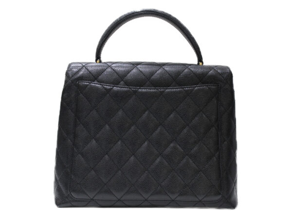 imgrc0078706070 Chanel Caviar Skin Matelasse Handbag Black