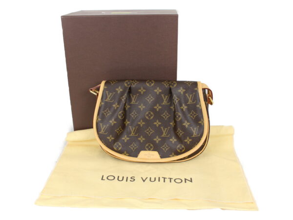 imgrc0078708453 Louis Vuitton Menilmontant Monogram Shoulder Bag Brown