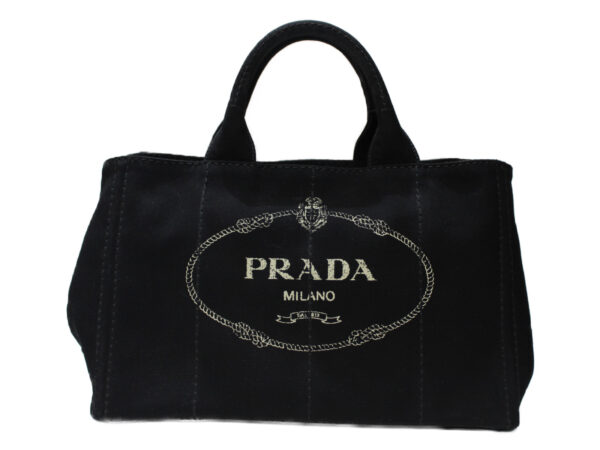 imgrc0078809541 Prada Kanapa 2WAY Bag Canvas Black