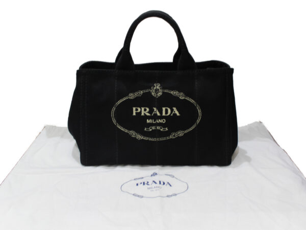 imgrc0078809566 Prada Kanapa 2WAY Bag Canvas Black