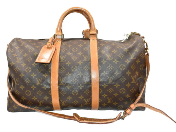 imgrc0078872877 Louis Vuitton Keepall Bandouliere 50 Travel Bag Monogram Brown