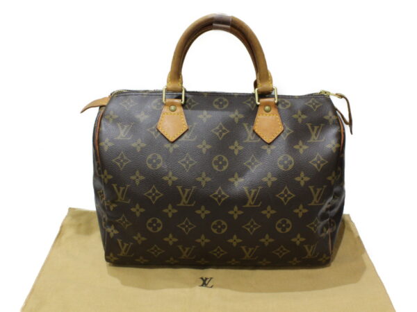 imgrc0078970878 Louis Vuitton Speedy 30 Monogram Handbag Brown