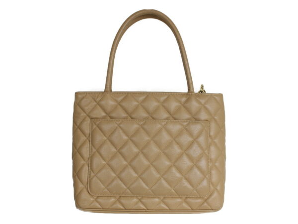 imgrc0079076731 Chanel Reprint Caviar Skin Tote Bag Beige