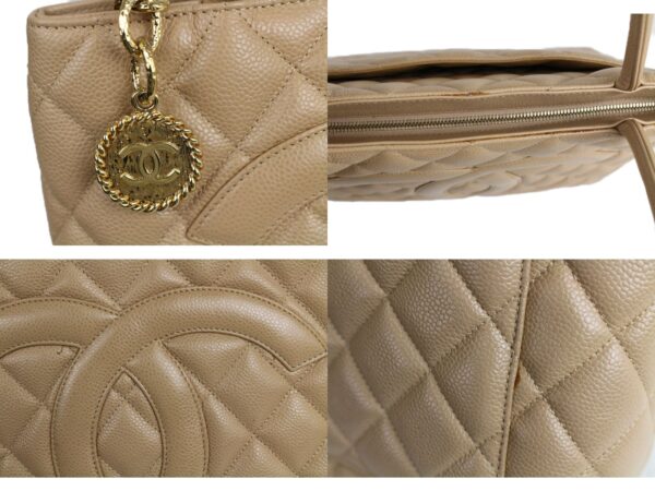 imgrc0079076734 Chanel Reprint Caviar Skin Tote Bag Beige