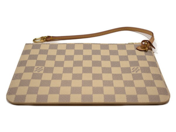 imgrc0079098423 Louis Vuitton Neverfull MM Damier Azur Tote Bag White