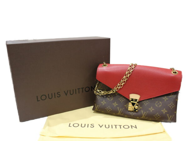 imgrc0079212260 Louis Vuitton Pallas Chain Monogram Red Shoulder Bag