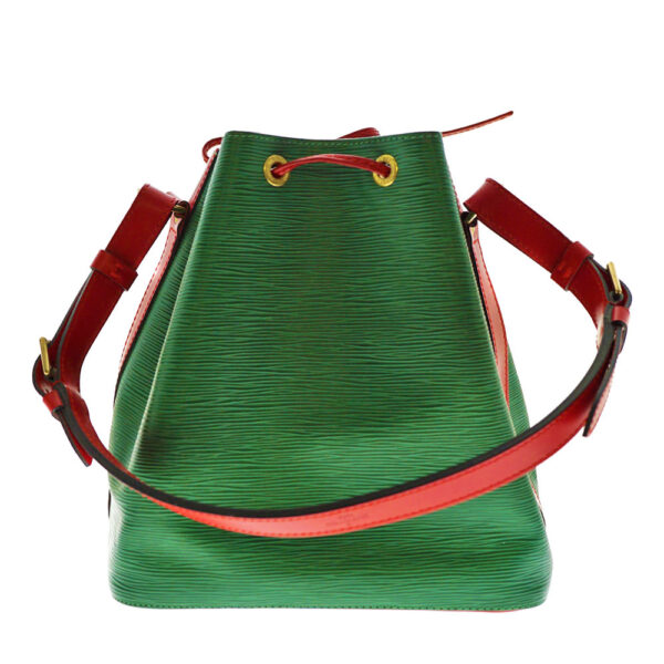 imgrc0079340326 Louis Vuitton Petit Noe Shoulder Bag Epi Leather Green Red