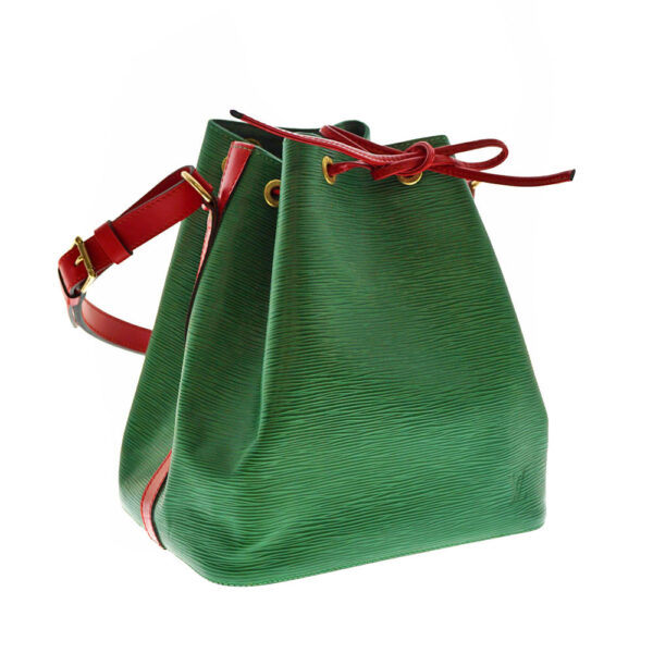 imgrc0079340331 Louis Vuitton Petit Noe Shoulder Bag Epi Leather Green Red