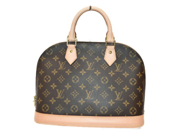 imgrc0079395950 Louis Vuitton Alma Monogram Canvas Handbag Brown