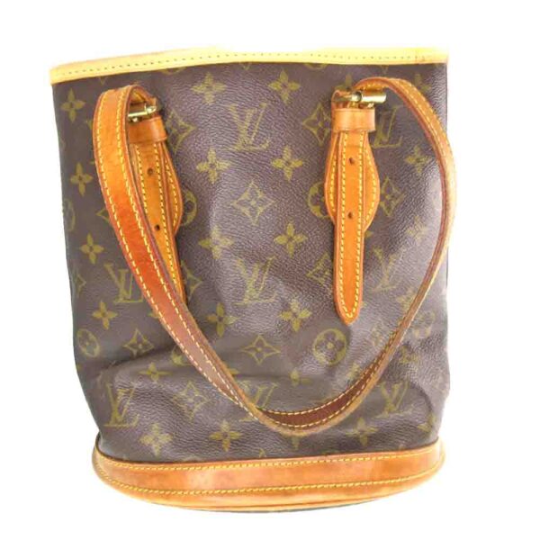 imgrc0079442032 Louis Vuitton Bucket PM Tote Bag Monogram Canvas Brown