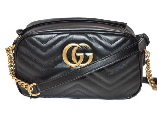 imgrc0079529756 Gucci Quilted Small Shoulder Bag Leather Black