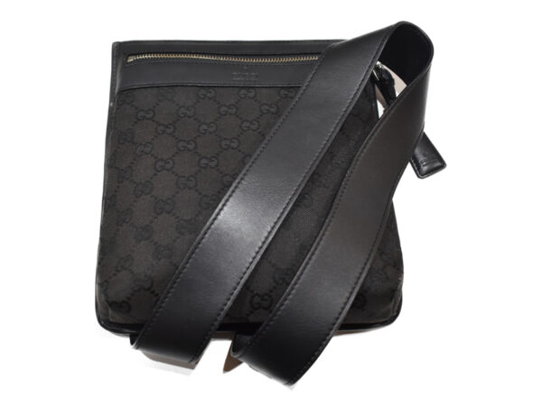 imgrc0079708740 Gucci GG Canvas Shoulder Bag Black