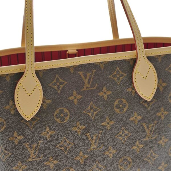 imgrc0079712105 Louis Vuitton Neverfull PM Monogram Canvas Tote Bag Brown Pink