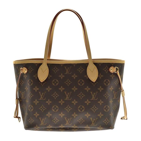 imgrc0079712111 Louis Vuitton Neverfull PM Monogram Canvas Tote Bag Brown Pink