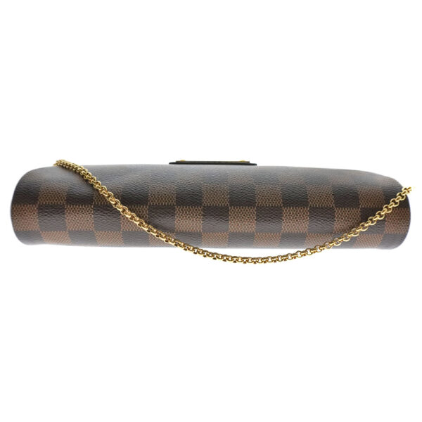 imgrc0079716776 Louis Vuitton Eva Damier Ebene Chain Shoulder Bag Brown