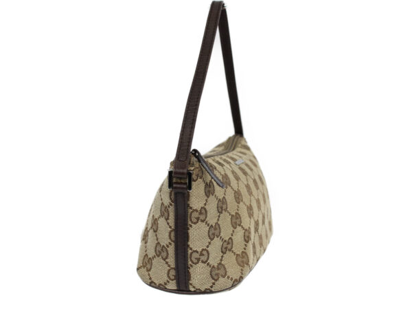 imgrc0079734623 Gucci Canvas Leather Handbag Beige Brown