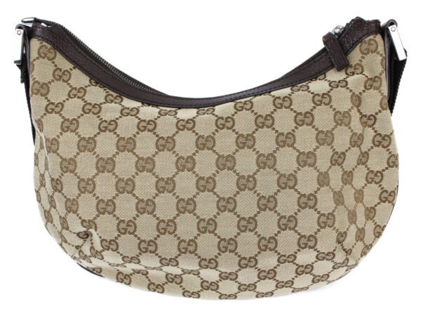 imgrc0079759517 Gucci Canvas Leather Shoulder Bag Beige Brown