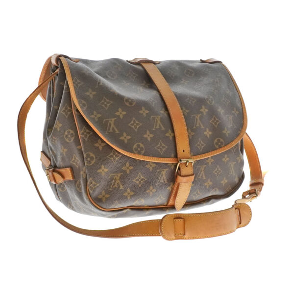 imgrc0079770411 Louis Vuitton Saumur 35 Monogram Canvas Crossbody Bag Brown