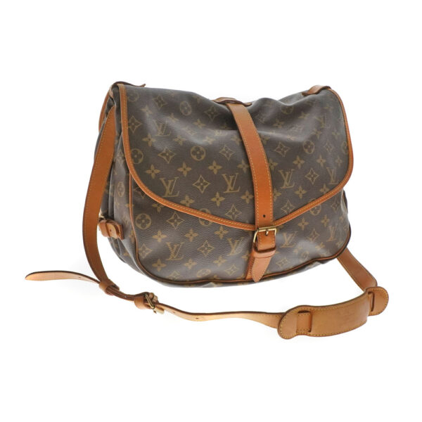 imgrc0079770423 Louis Vuitton Saumur 35 Monogram Canvas Crossbody Bag Brown