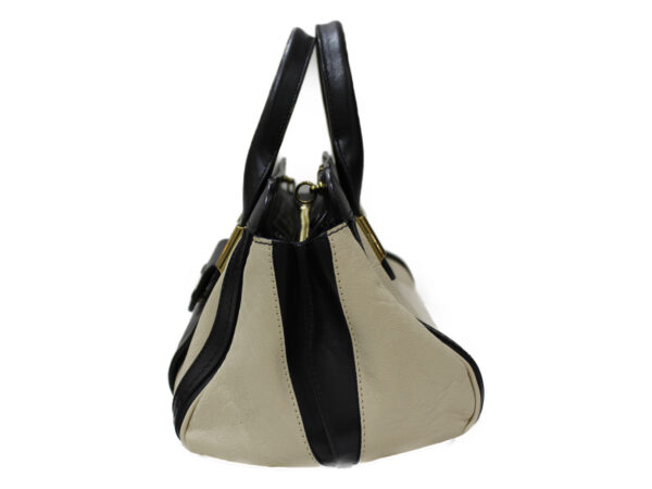 imgrc0079797245 Chloe Little Alice 2Way Handbag Leather Black Ivory