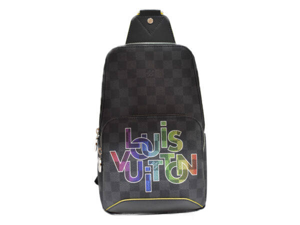 imgrc0079915681 Louis Vuitton Avenue Sling Bag Canvas Damier Graphite Rainbow