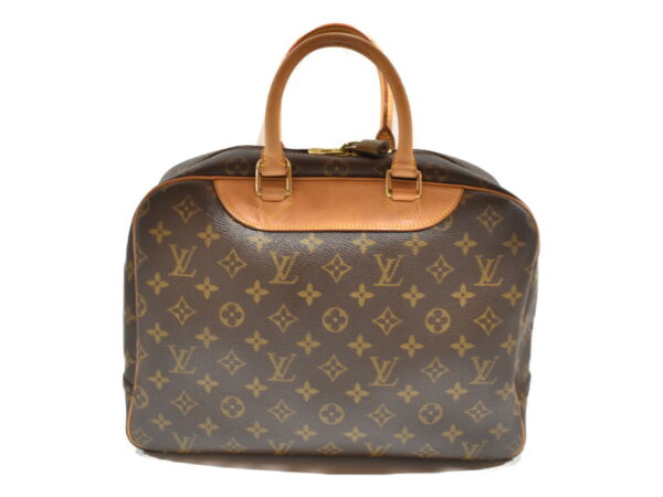 imgrc0079936445 Louis Vuitton Deauville Monogram Canvas Handbag Brown