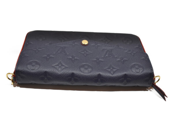 imgrc0079981158 Louis Vuitton Pochette Felicie Chain Wallet Empreinte Blue Red