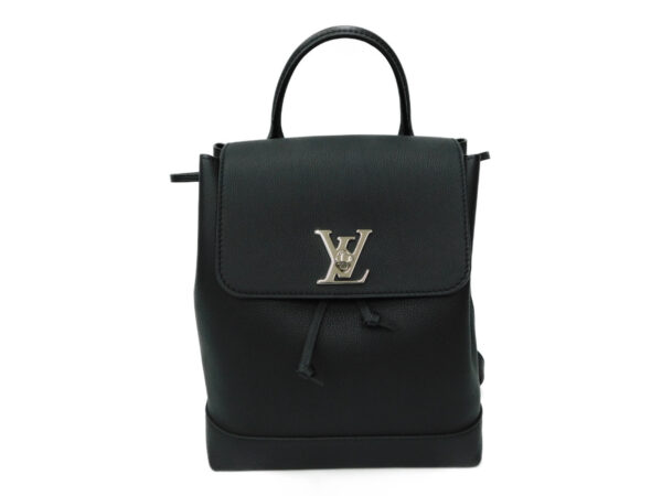 imgrc0079993625 Louis Vuitton Lock Me Backpack Calf Leather Backpack Black