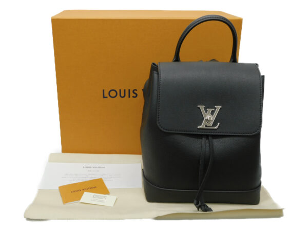 imgrc0079993636 Louis Vuitton Lock Me Backpack Calf Leather Backpack Black