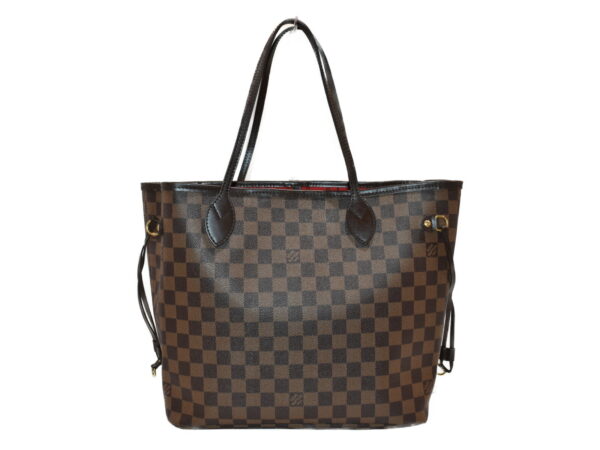 imgrc0080116281 Louis Vuitton Neverfull MM Damier Ebene Tote Bag Brown