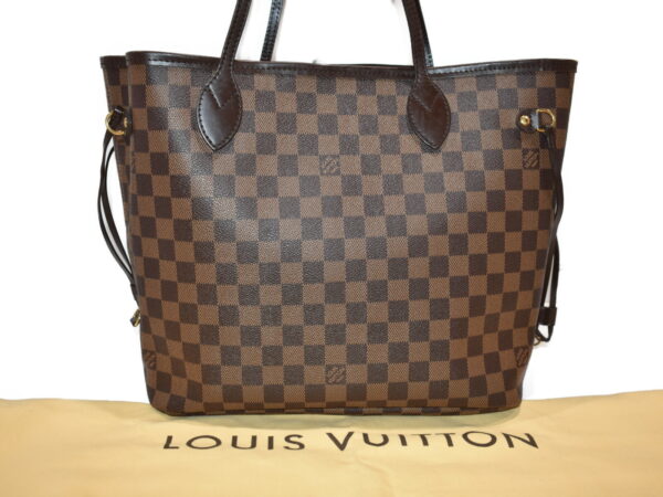 imgrc0080116291 Louis Vuitton Neverfull MM Damier Ebene Tote Bag Brown