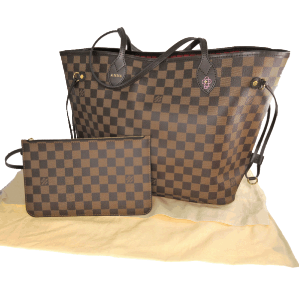 imgrc0080215926 Louis Vuitton Neverfull MM Tote Bag Damier Canvas Brown Vivienne