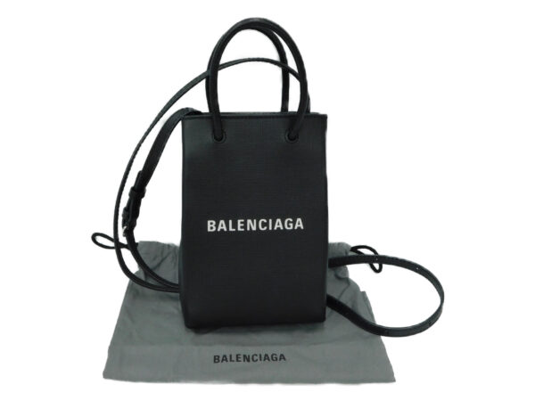 imgrc0080217177 Balenciaga Logomania Mini Handbag Black