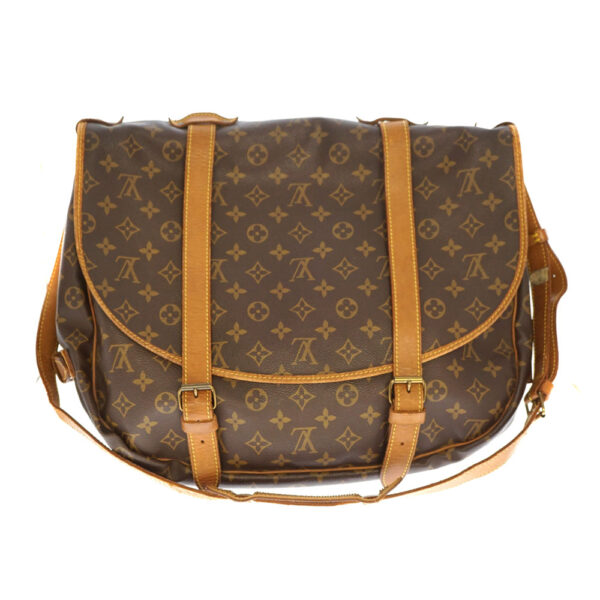 imgrc0080232082 Louis Vuitton Saumur 43 Crossbody Bag Canvas Brown