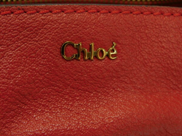 imgrc0080244882 Chloe Elsie 2Way Handbag Leather Red