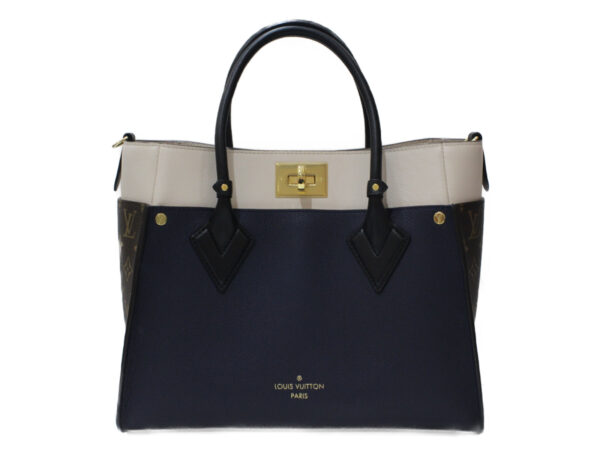 imgrc0080250842 Louis Vuitton On My Side Calf Leather Handbag Marine Navy