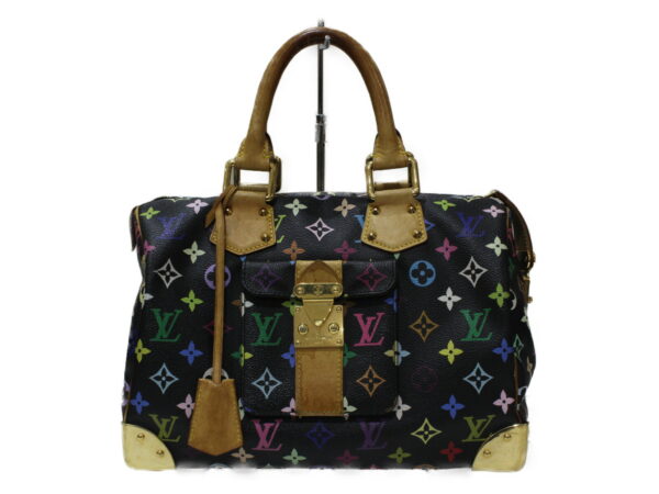 imgrc0080284294 Louis Vuitton Speedy 30 Monogram Multicolor Handbag Black