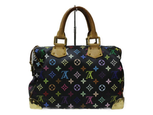 imgrc0080284297 Louis Vuitton Speedy 30 Monogram Multicolor Handbag Black