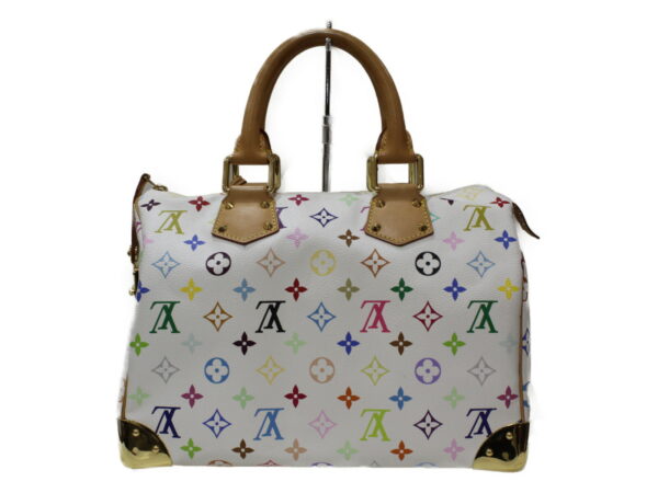 imgrc0080284570 Louis Vuitton Speedy 30 Monogram Multicolor White Handbag