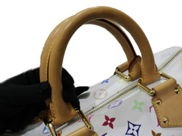 imgrc0080284588 Louis Vuitton Speedy 30 Monogram Multicolor White Handbag