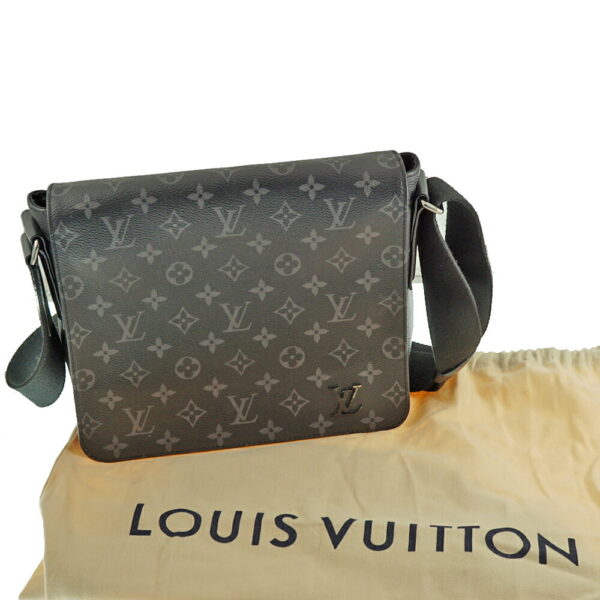 imgrc0080327544 Louis Vuitton District PM Shoulder Bag Monogram Eclipse Black Gray