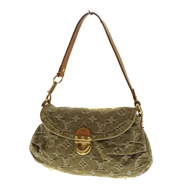 imgrc0080336275 Louis Vuitton Mini Pleaty Monogram Denim Handbag Khaki