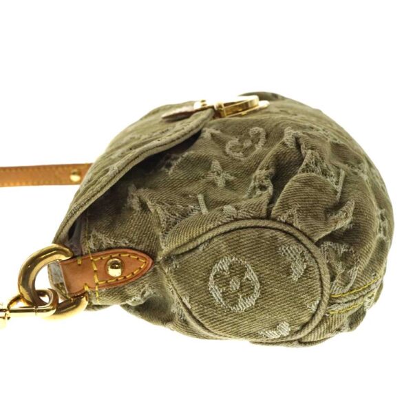 imgrc0080336277 Louis Vuitton Mini Pleaty Monogram Denim Handbag Khaki