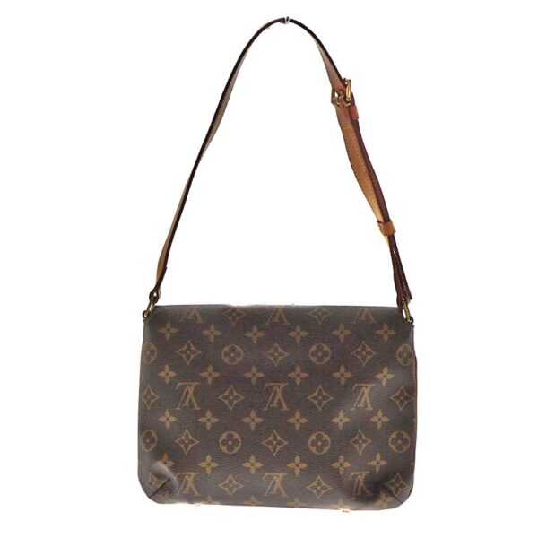 imgrc0080340567 Louis Vuitton Musette Tango Short Monogram Canvas Shoulder Bag Brown