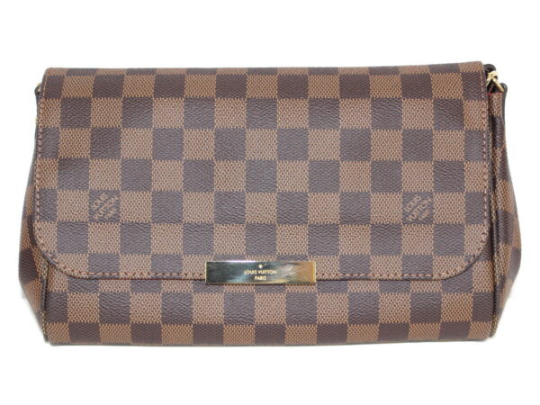 imgrc0080391514 Louis Vuitton Favorite MM Damier Ebene Handbag Brown