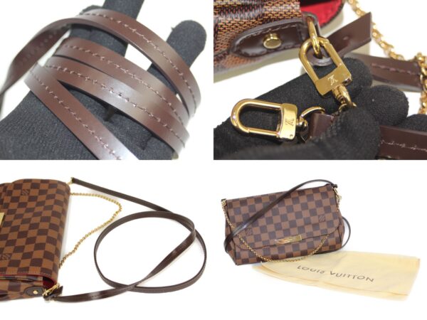 imgrc0080391521 Louis Vuitton Favorite MM Damier Ebene Handbag Brown