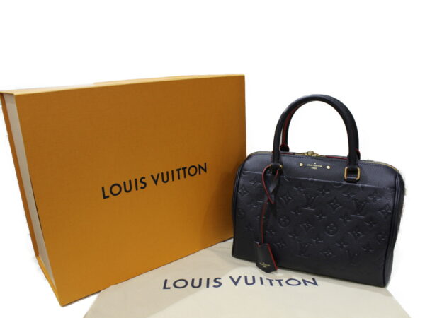 imgrc0080396316 Louis Vuitton Speedy Bandouliere 25 Empreinte Marine Rouge Blue