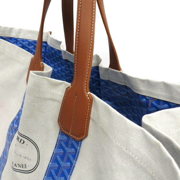 imgrc0080412931 Goyard Tote Bag Canvas Blue Mediterranaire