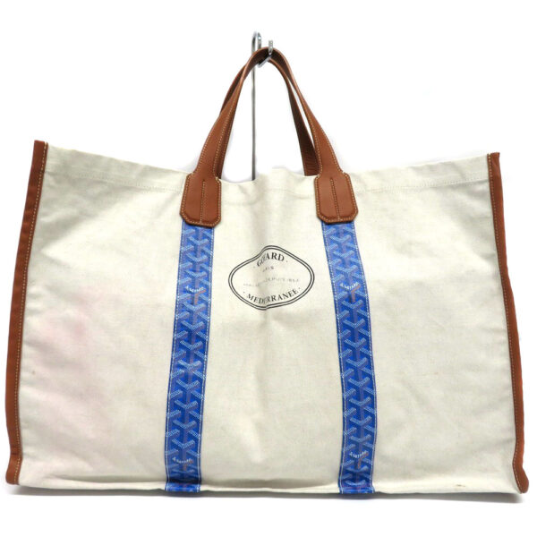 imgrc0080412941 Goyard Tote Bag Canvas Blue Mediterranaire