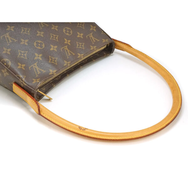 imgrc0080413238 Louis Vuitton Looping MM Monogram Canvas Shoulder Bag Brown